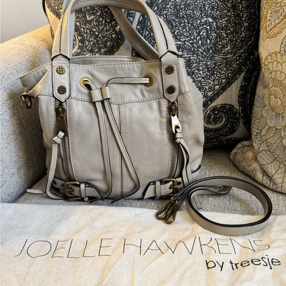 Joelle Hawkens by Treesje Gray Leather Bag